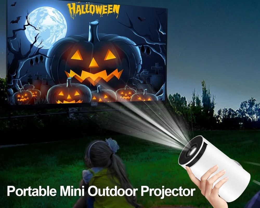 HY300 FREESTYLE Cylender HD Portable Multimedia Projector Android 11 5G WiFi